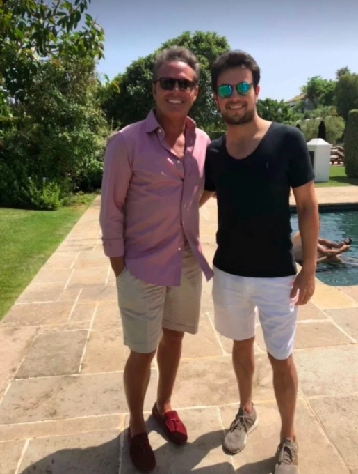 Luis Miguel y Checo Pérez en 2018.