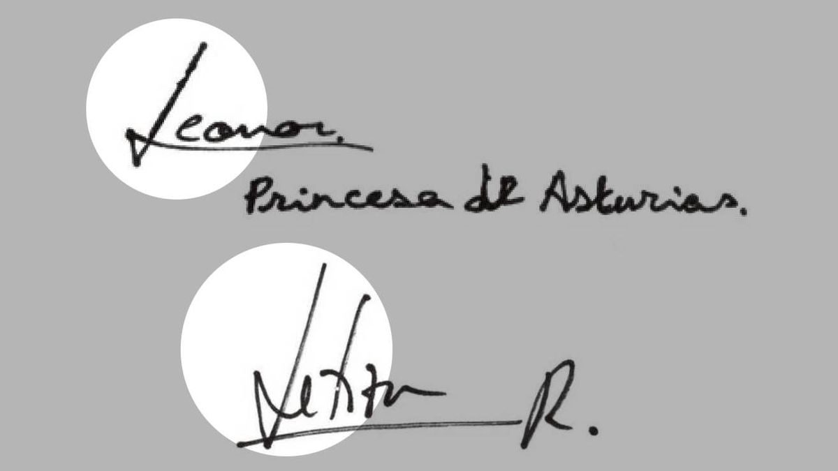 firmas reina letizia- infanta leonor