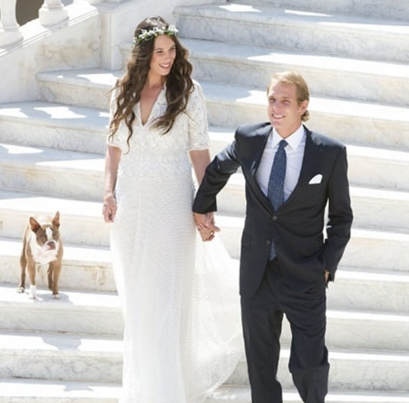 Así fue la boda ultrasecreta de Andrea Casiraghi y Tatiana Santo Domingo hace casi 10 años
