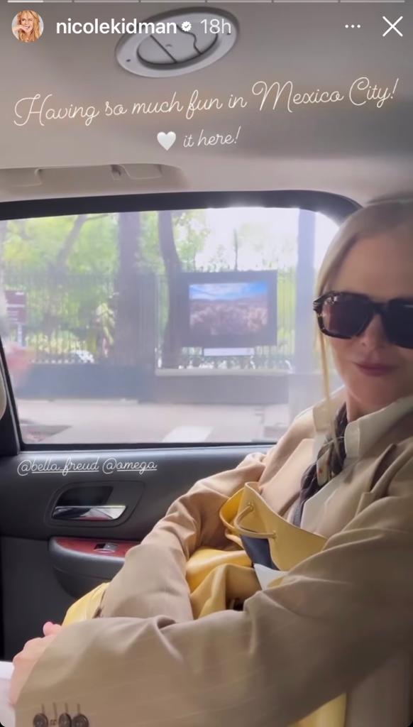 Nicole Kidman en su visita a la Ciudad de México