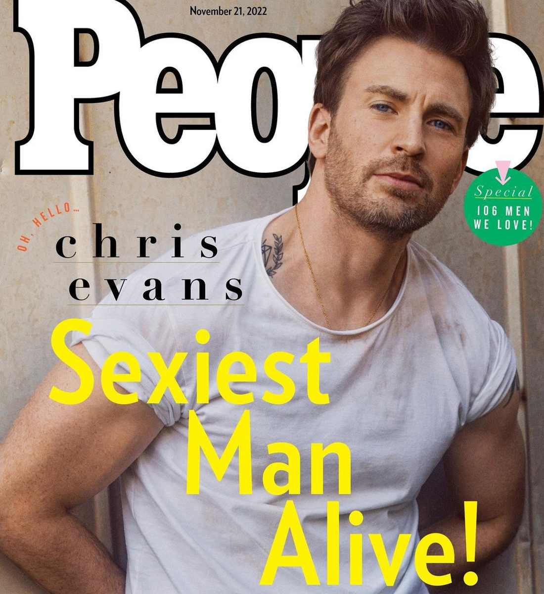 Fue en entrevista para la edición de noviembre de la revista People, en la que Chris Evans dijo que sí sueña con formar una familia.