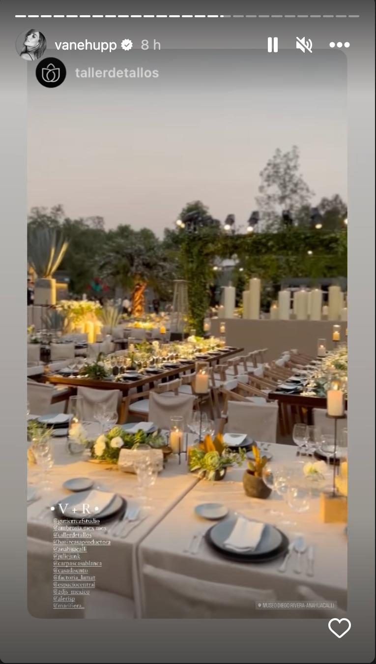 Decoración de la boda de Vanessa Huppenkothen