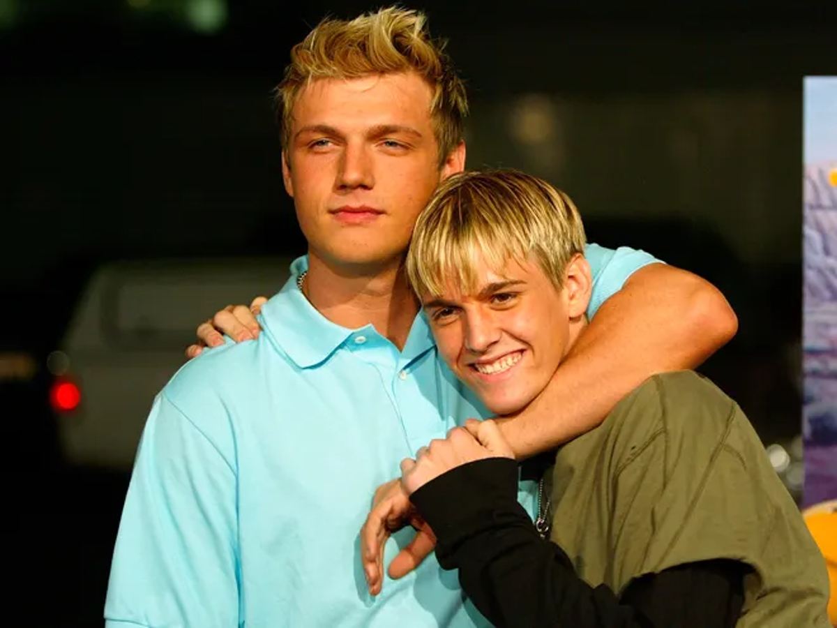 Nick y Aaron Carter en su juventud.