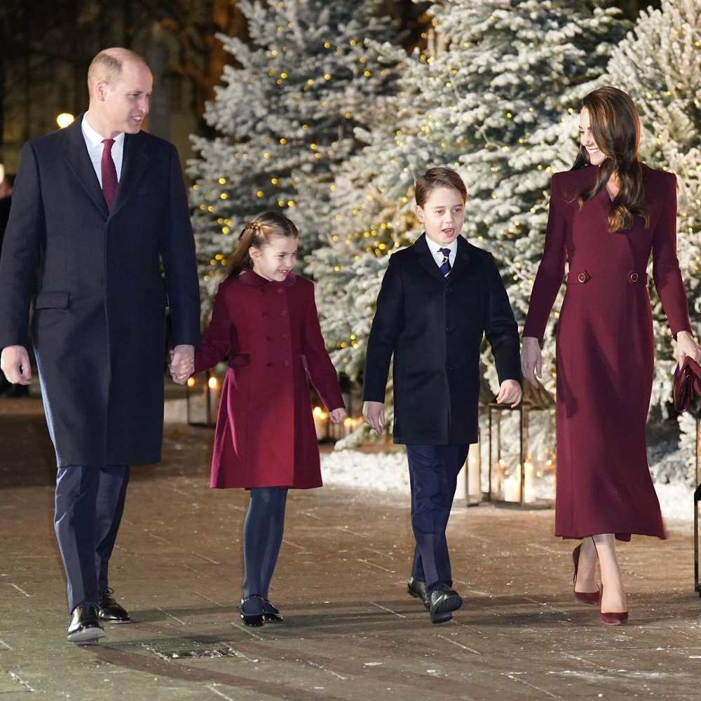 El príncipe William y sus hijos George y Charlotte fueron el principal apoyo de Kate Middleton en el concierto 'Together at Christmas'.