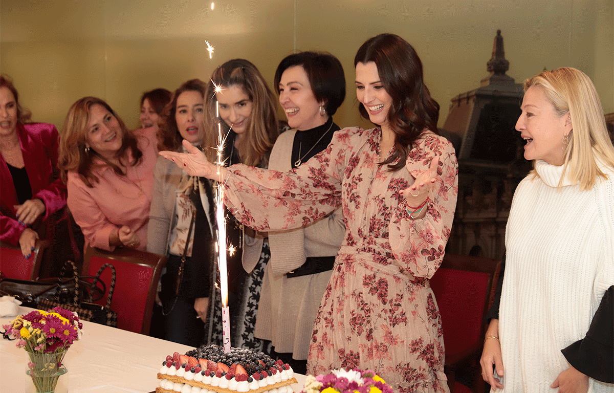 La fiesta de la diseñadora de joyas, Aline Bortoloti, convocó a mujeres muy cercanas.