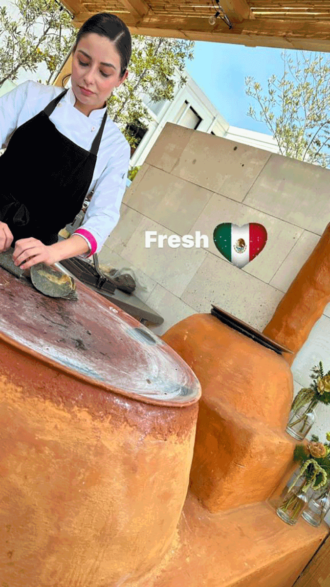 La chef Enid Vélez preparó los paltillos con un estilo muy mexicano.