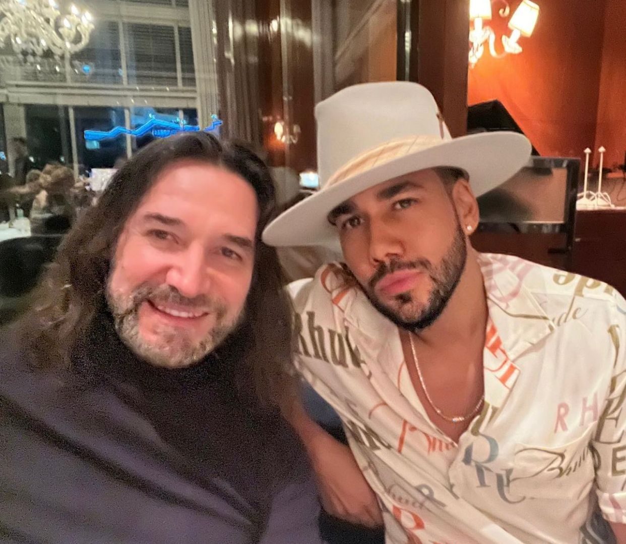 Marco Antonio Solis, 'El Buki' y Romeo Santos fungieron como testigos de Marc Anthony.