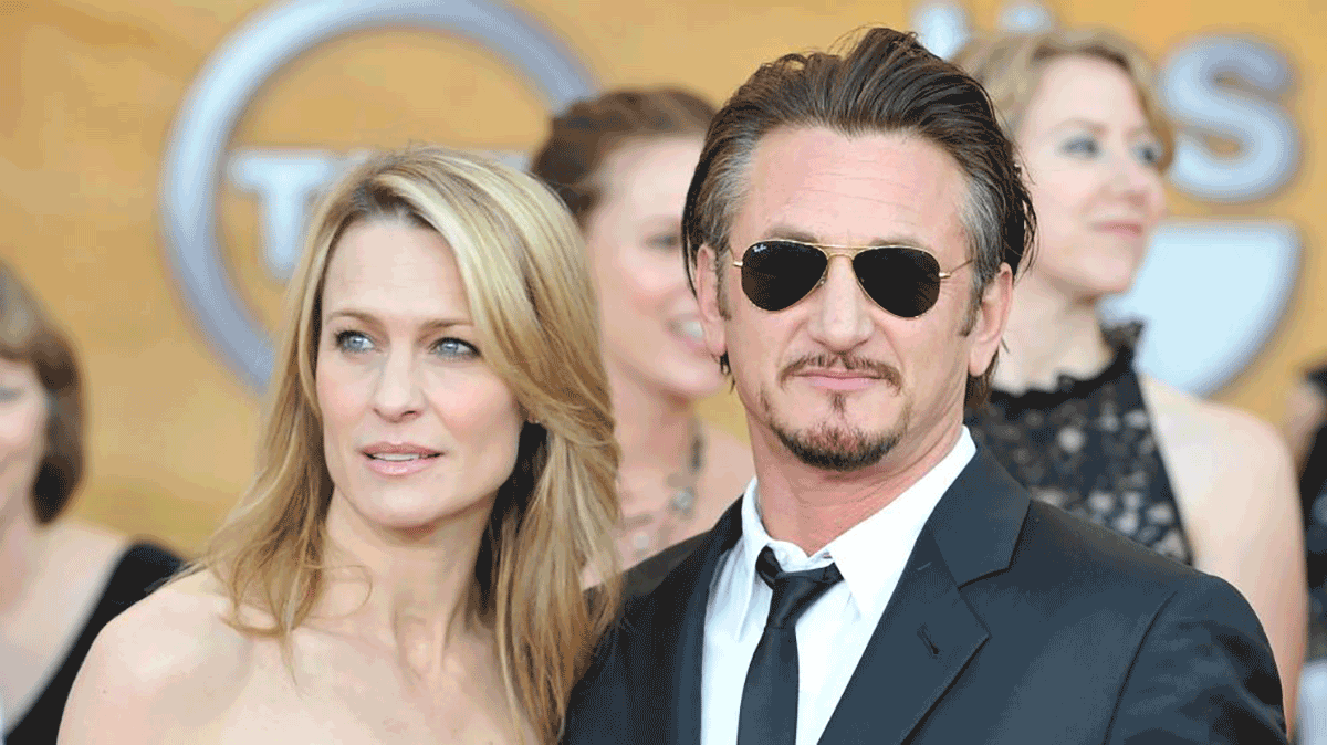 Los medios estadounidenses tacharon de "tormentoso" el matrimonio de Robin Wright y Sean Penn. 
