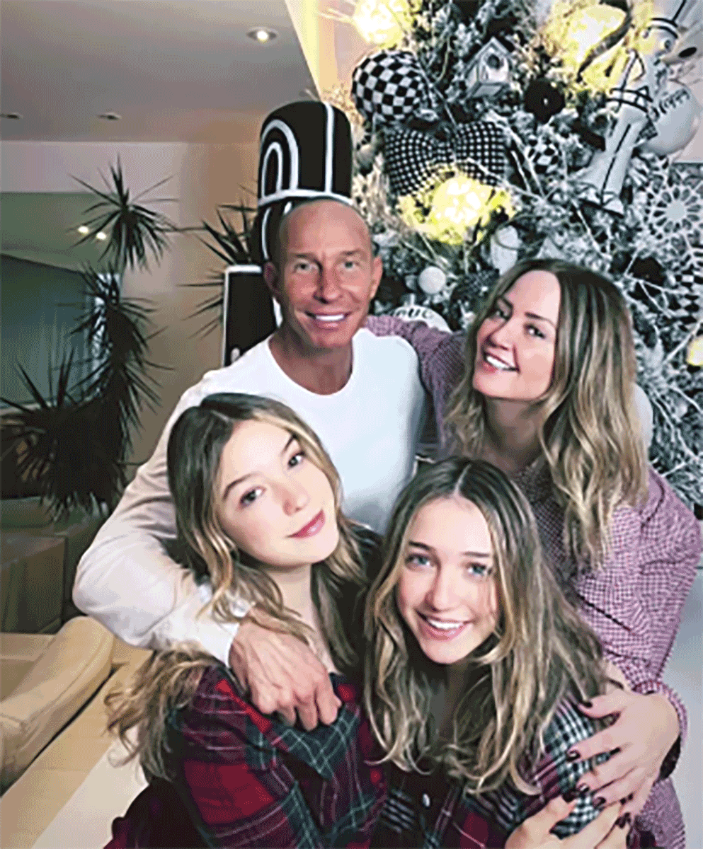 Andrea y Erik pasaron la Navidad con sus hijas, aunque en esas fechas ya habían decidido separarse.
