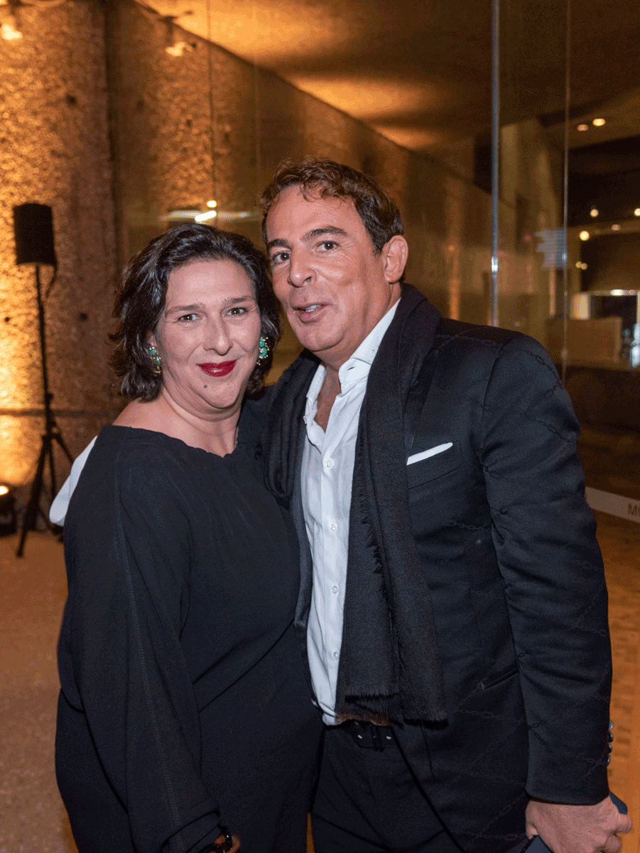Isabel Mora y Eugenio López en la Gala Tamayo.