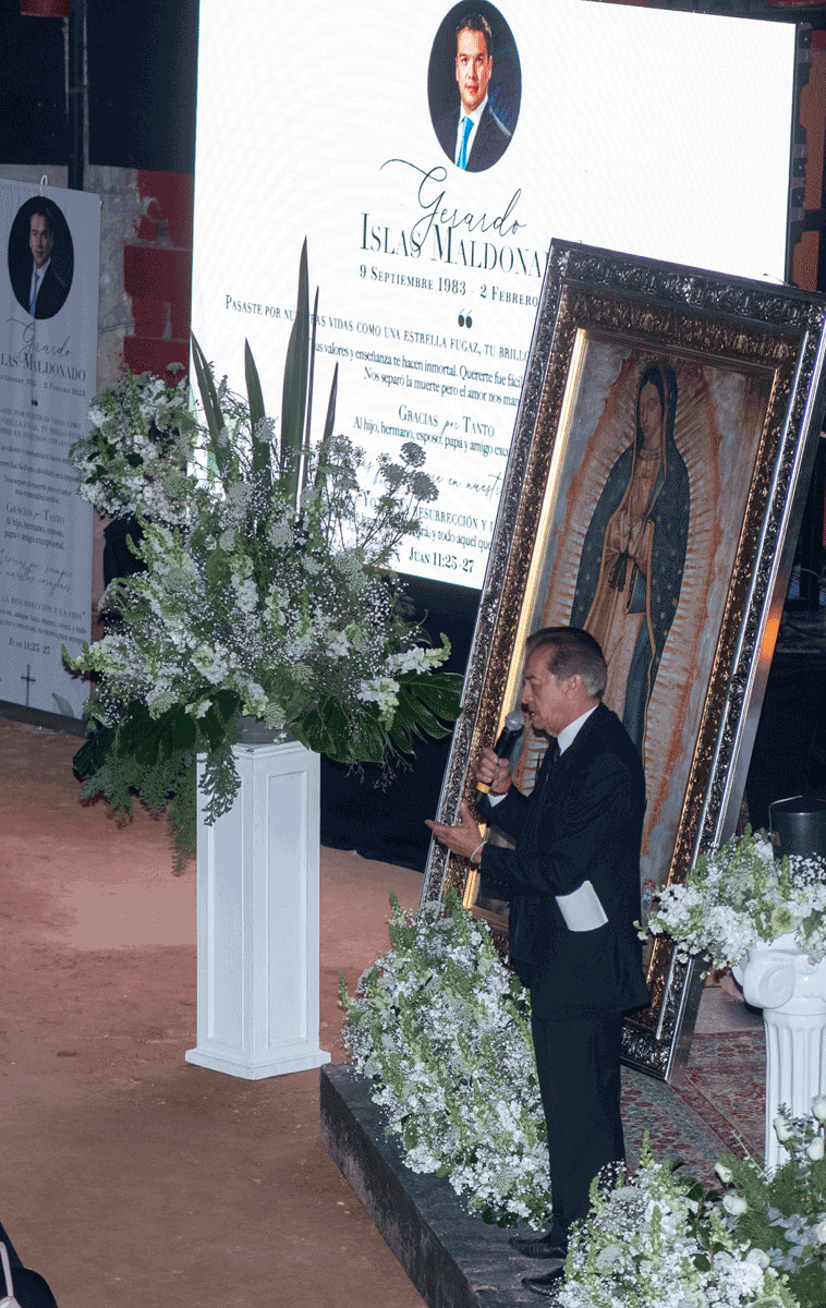 Gerardo Islas Hernández en el homenaje a Gerardo Islas Maldonado.