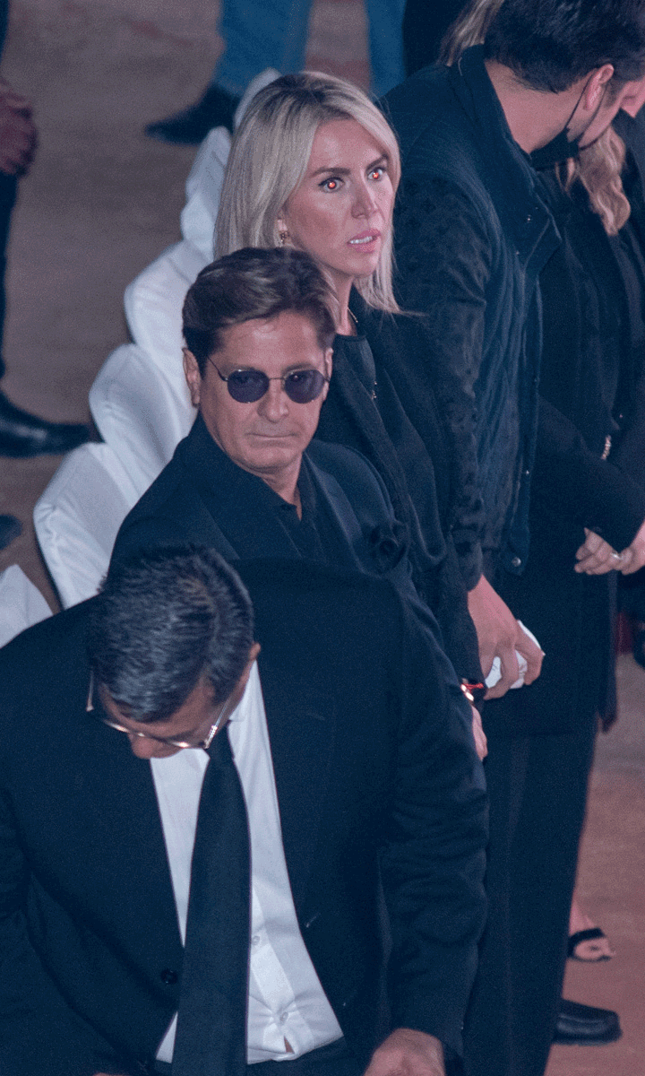Alejandro Basteri en el homenaje a Gerardo Islas Maldonado. Aquí con su novia Mariana Otero. 