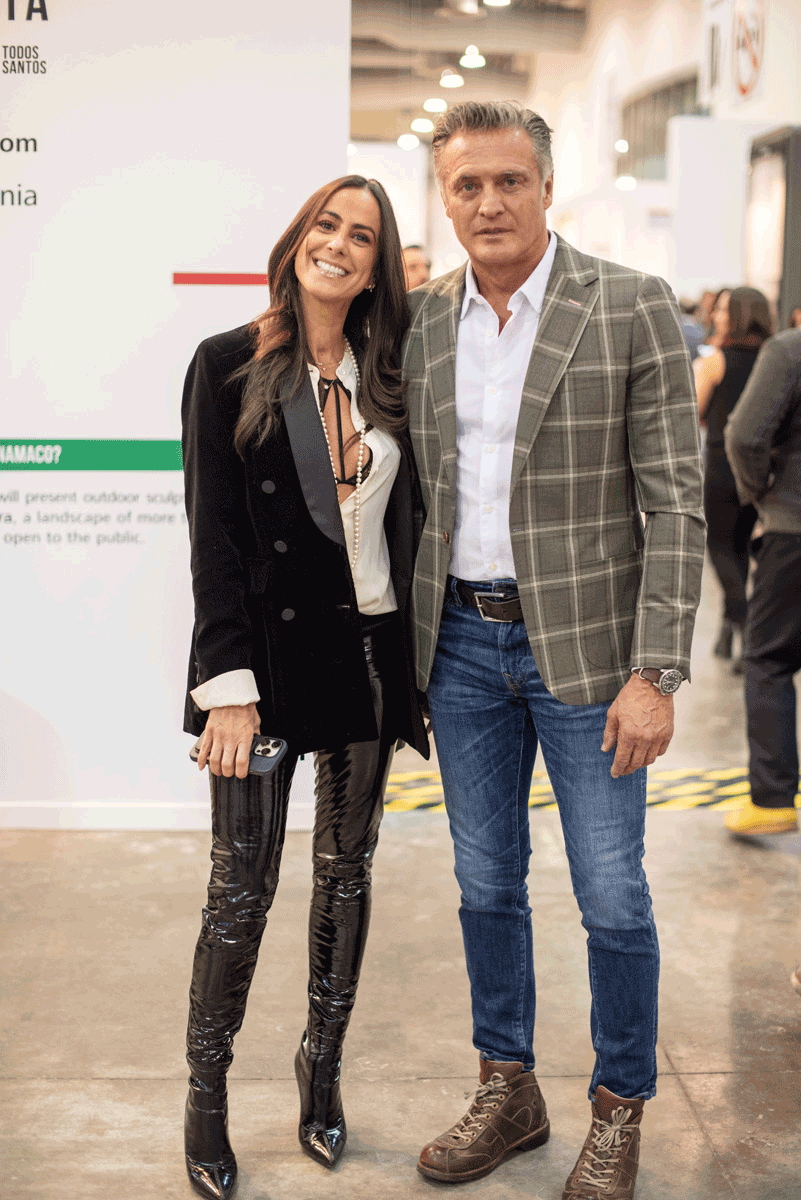 Paulina Mercado y Juan Soler juntos en ZONAMACO 2023. 