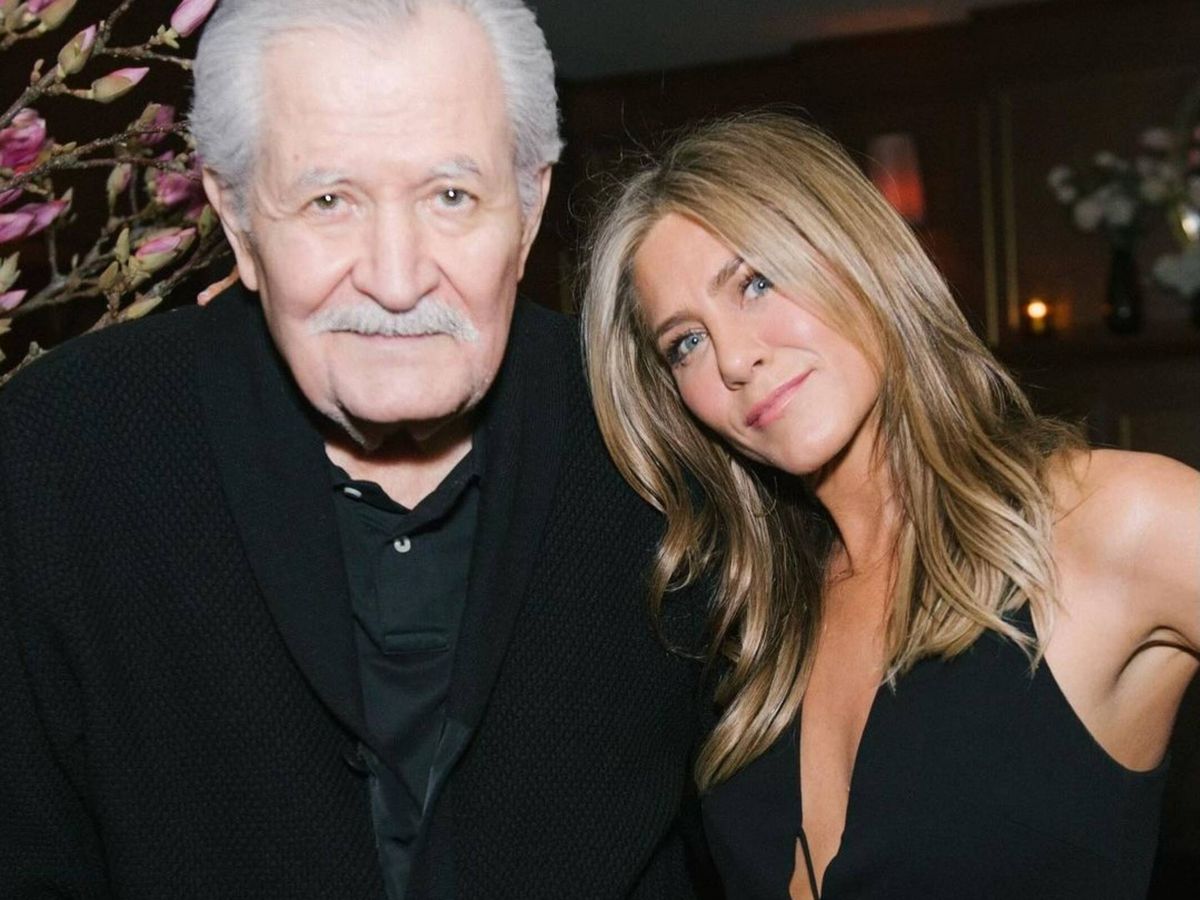 Jennifer Aniston y su papá.