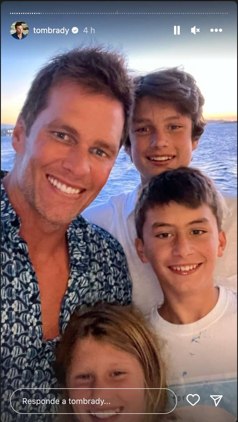 Tom Brady tendrá tiempo suficiente para estar cerca de sus tres hijos: John Edward, Vivian y Benjamin. 