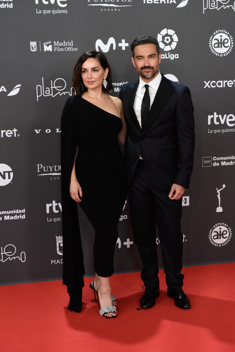 Ana de la Reguera y Poncho Herrera aparecieron juntos en la alfombra roja de los Premios Platino 2023.
