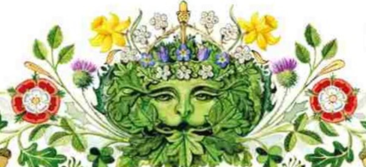 El hombre verde incluido en la invitación oficial representa el renacimiento de una nueva era. 