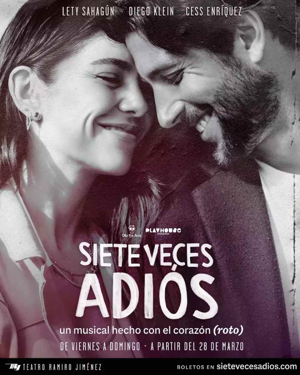Lety Sahagún debutó como actriz en marzo 2025 en la obra 'Siete veces adiós".