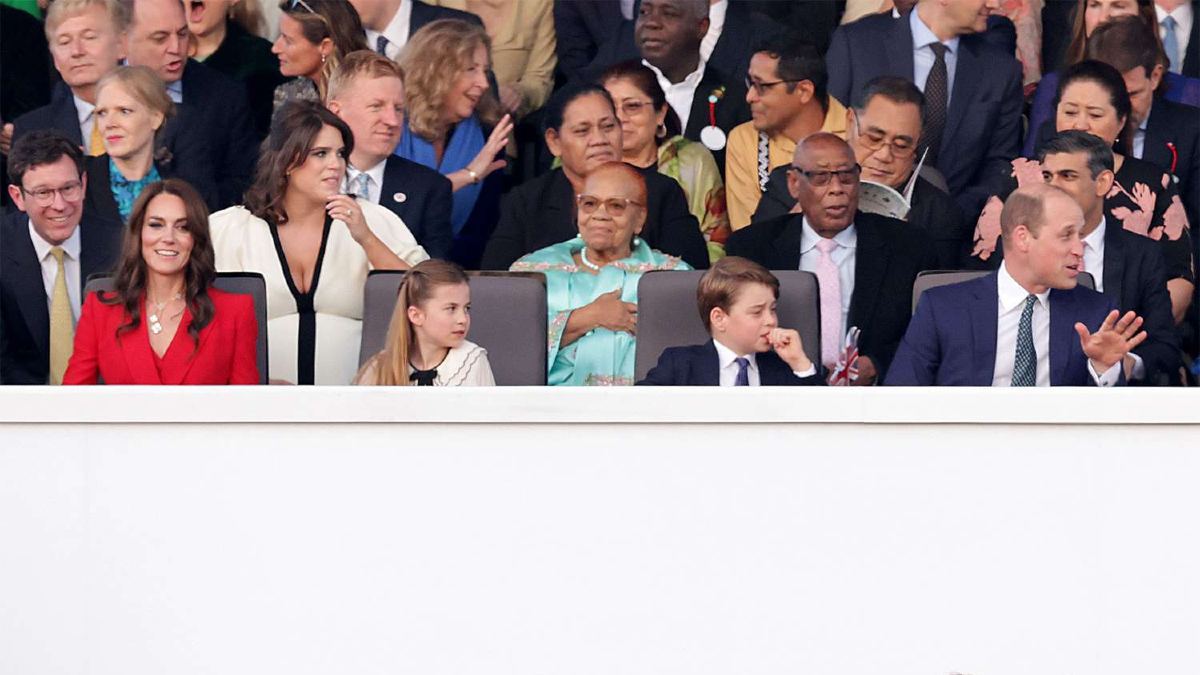 Kate Middleton y Charlotte ‘mueren de amor’ al ver al príncipe William en el concierto de coronación de Carlos III