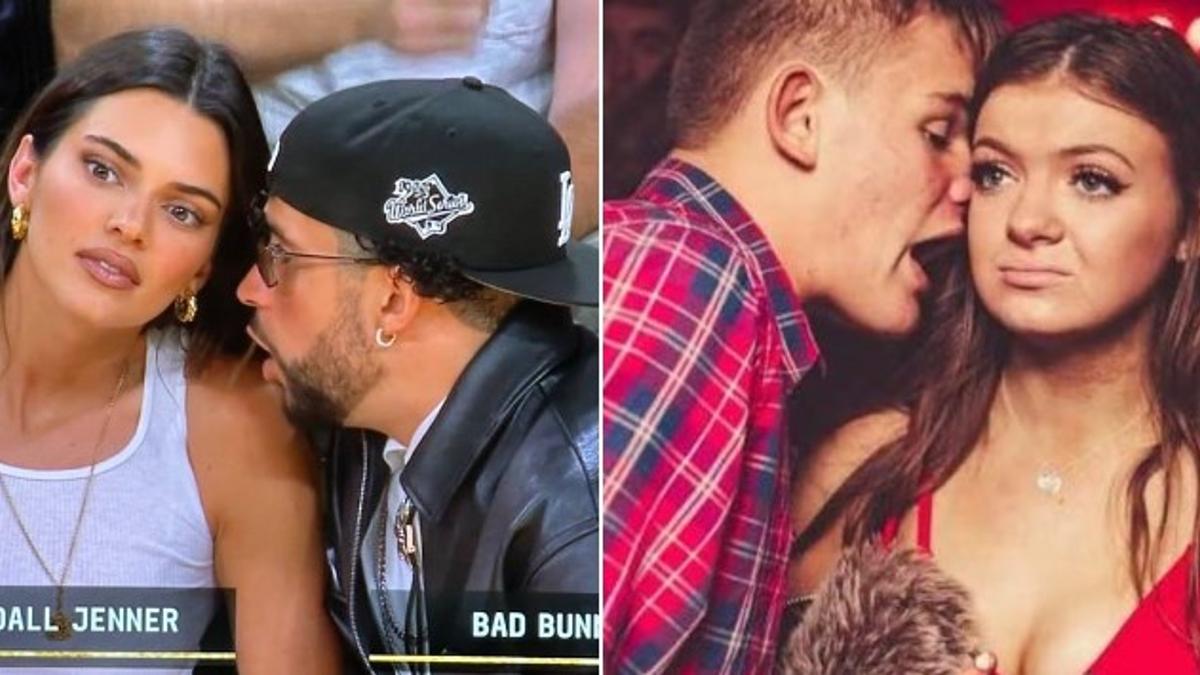 Supuesta ‘pelea’ de Kendall Jenner y Bad Bunny en juego de la NBA desata divertidos memes que ponen en duda su relación