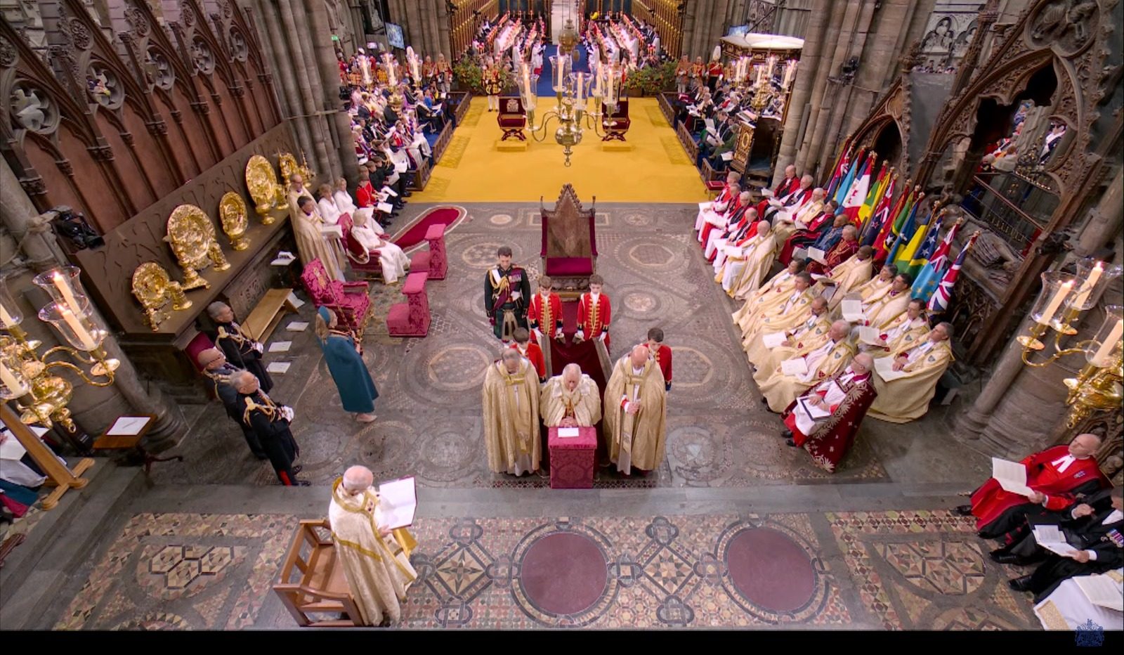 La Abadía de Westminster albergó a más de dos mil invitados que atestiguaron la coronación de Carlos III. 