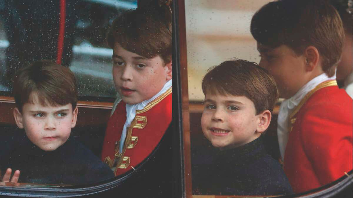 No podemos negar que Louis trató de sonreír y saludar a la gente, ¡muy a su estilo!
