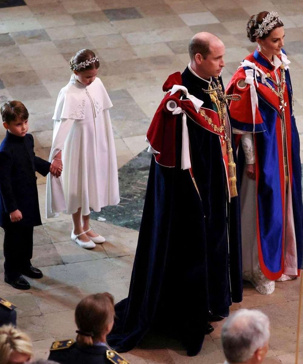 Los príncipes de Gales y sus hijos robaron cámara en la coronación del rey Carlos III. 
