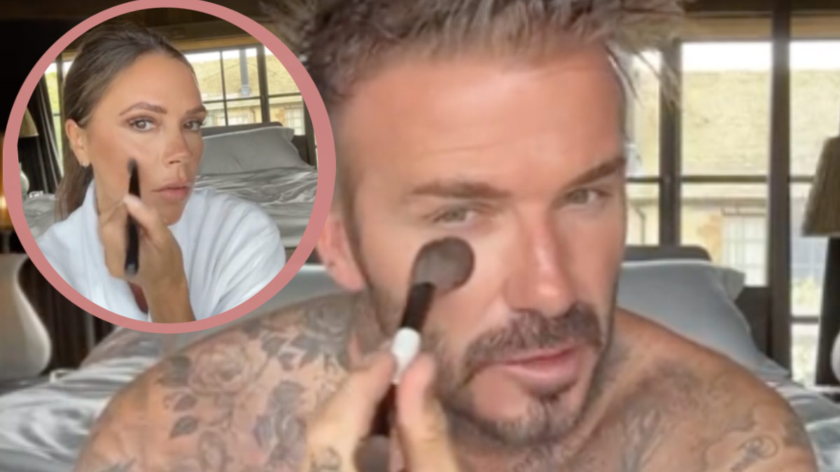 El tutorial de belleza de David Beckham (imitando a Victoria) que todos los hombres necesitan ver