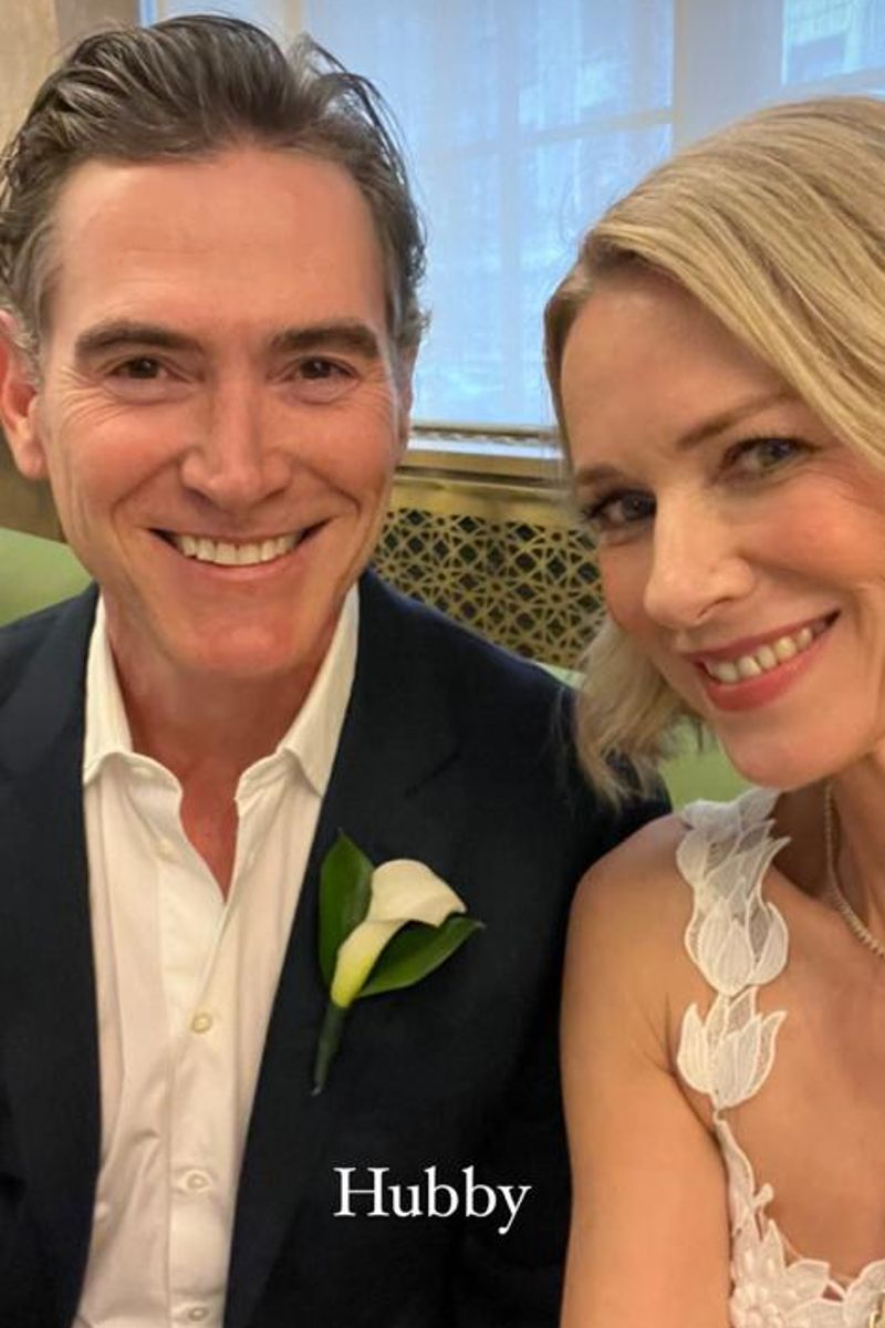 Naomi Watts presumió a su 'esposo', Billy Crudup, en redes sociales. Este es el primer matrimonio para ambos actores. 