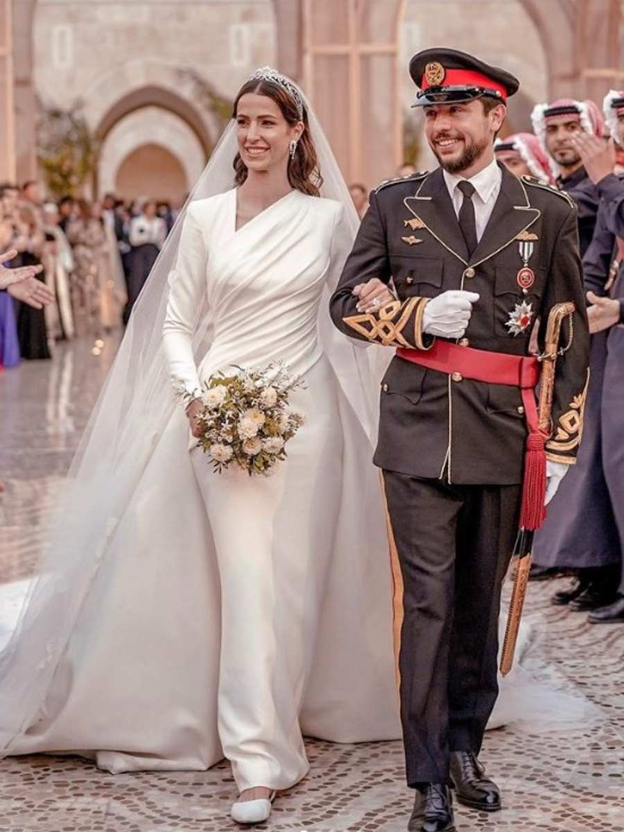 El príncipe Hussein y Rajwa Al-Saif se casaron bajo el rito islámico. 