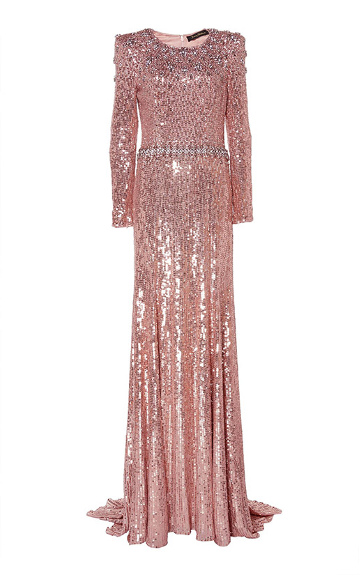 Vestido rosa Georgia de Jenny Packham que Kate Middleton lució en la boda real en Jordania.