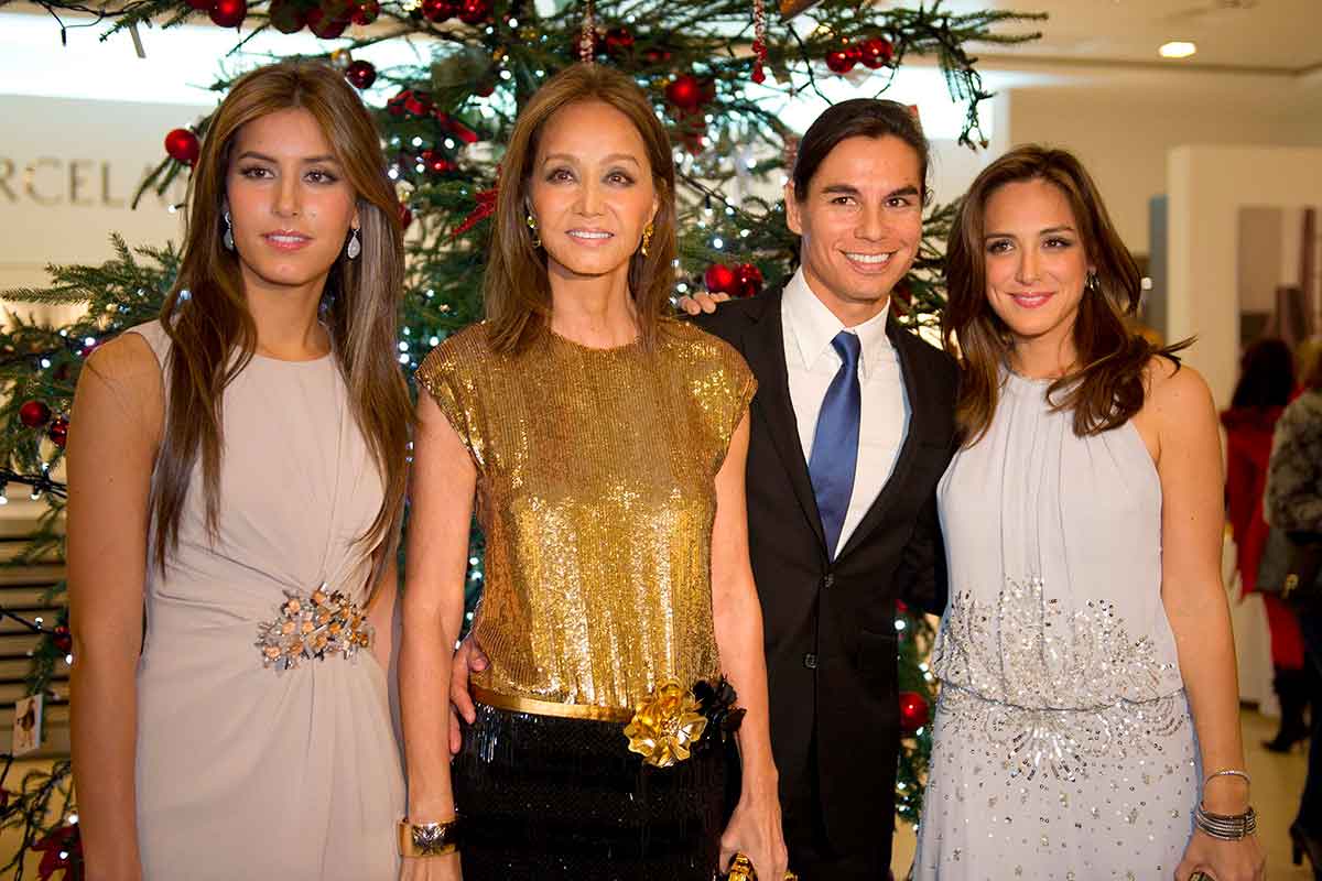 Ana Boyer, Isabel Preysler, Julio Iglesias Jr. y Tamara Falcó.