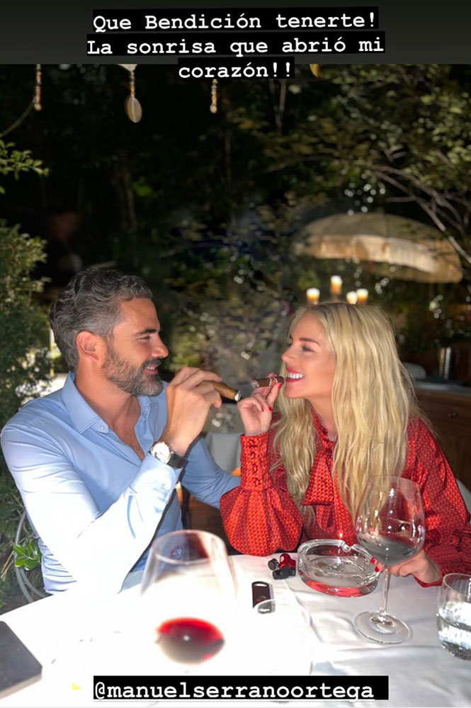 Tania Ruiz se mostró de lo más enamorada de su nuevo novio español.