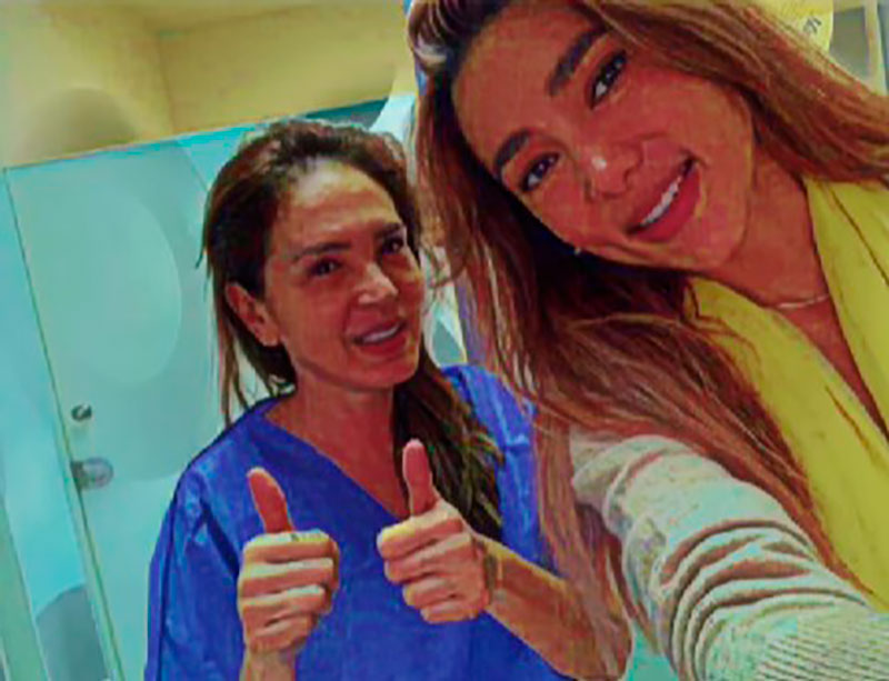 Yolanda Andrade y su hermana Marilé