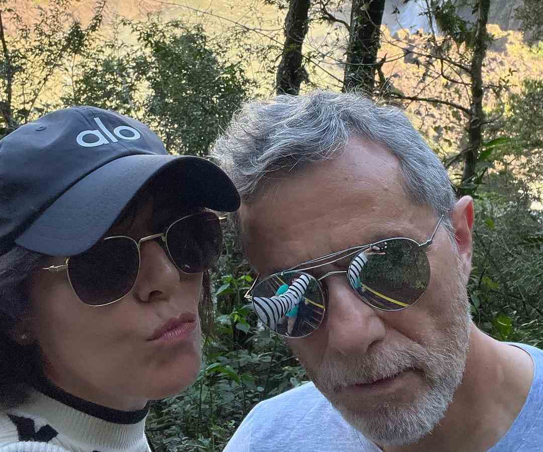 Humberto Zurita y Stephanie Salas en las cataratas de iguazú