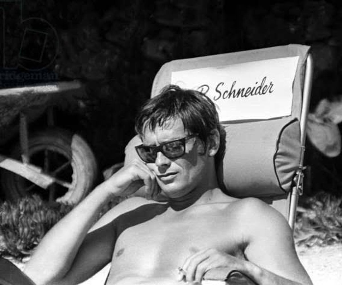 Alain delon en set de california