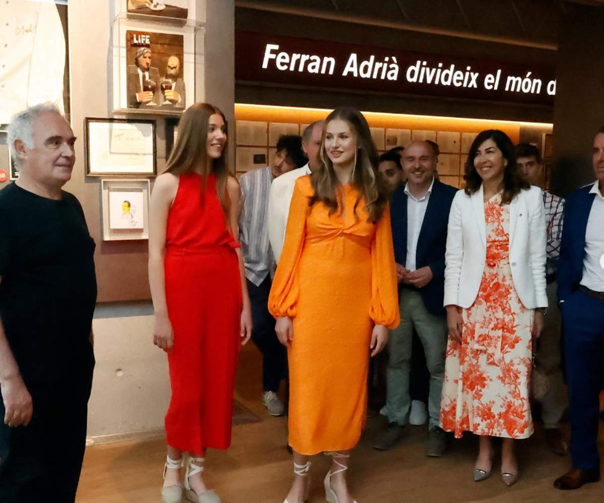 la princesa leonor y la infanta sofia de visita por girona.