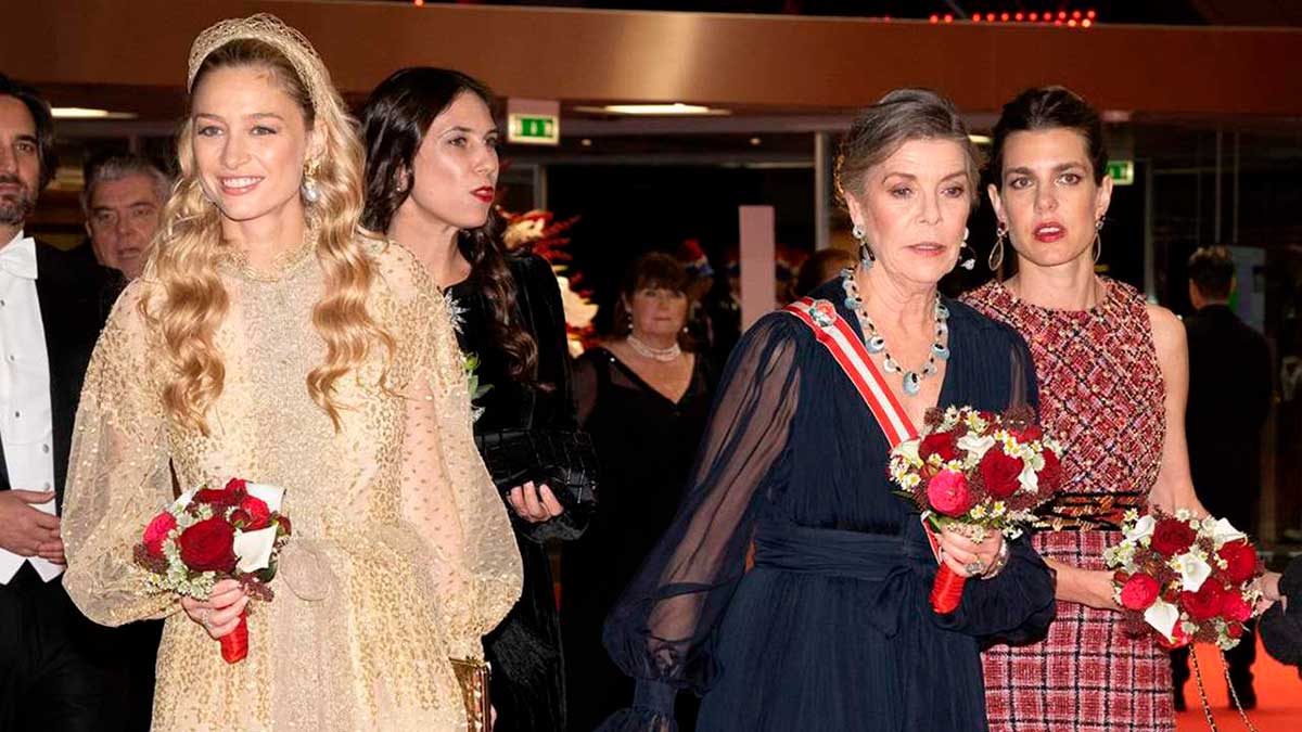 Carolina de Mónaco, sus nueras y su hija Carlota