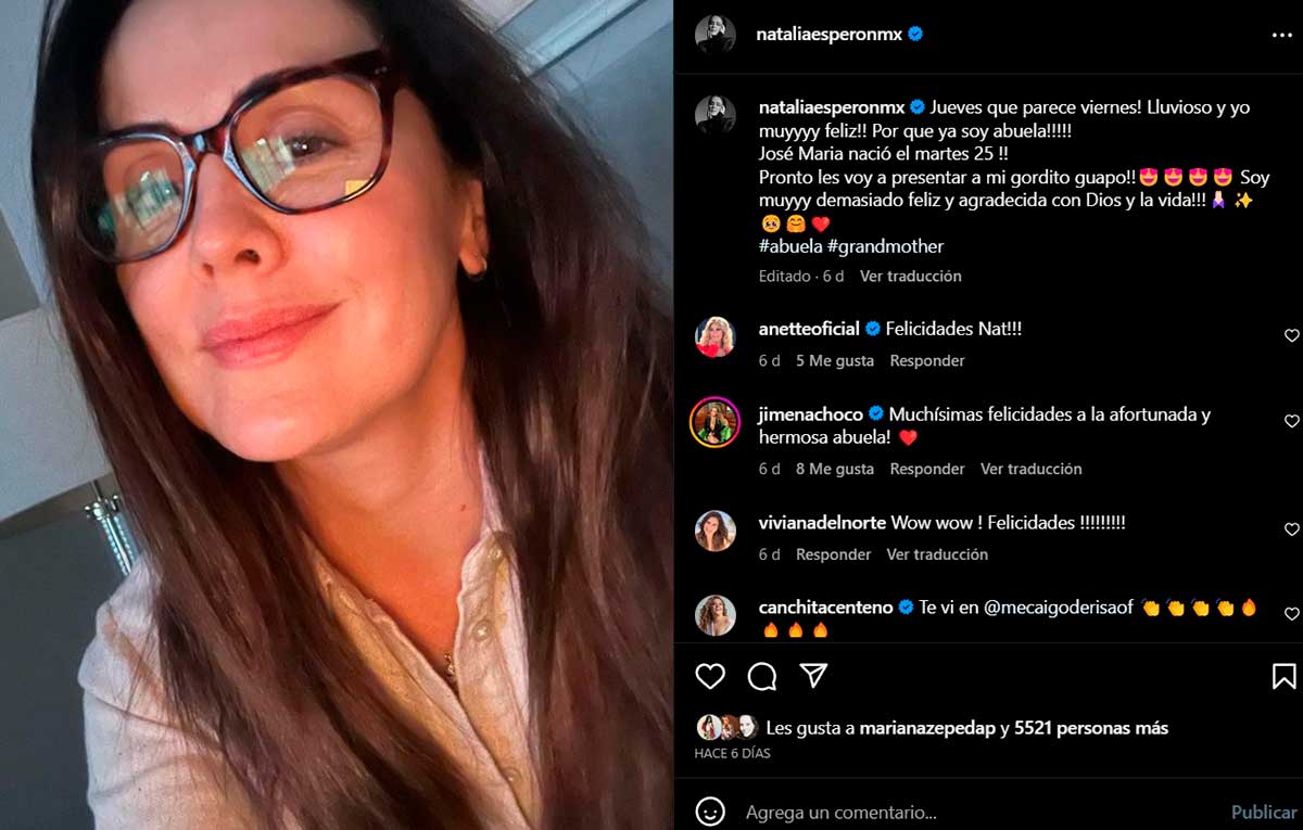 Natalia Esperón Instagram