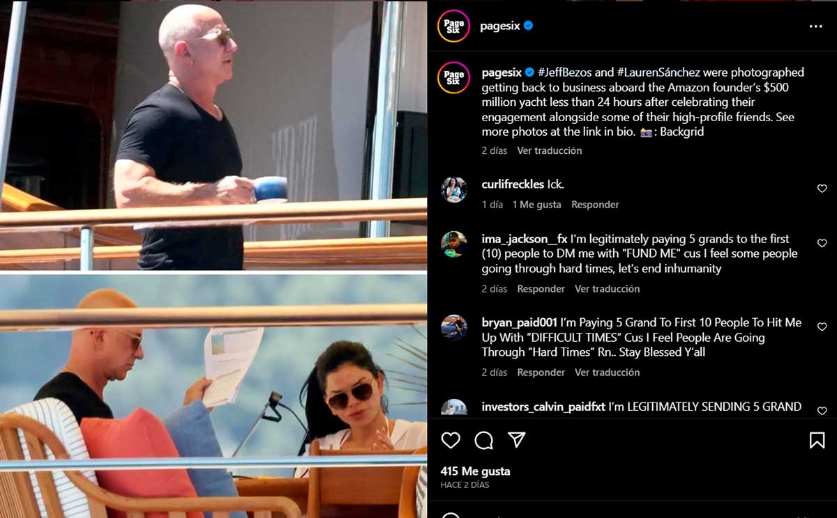 Page Six compromiso Jeff Bezos