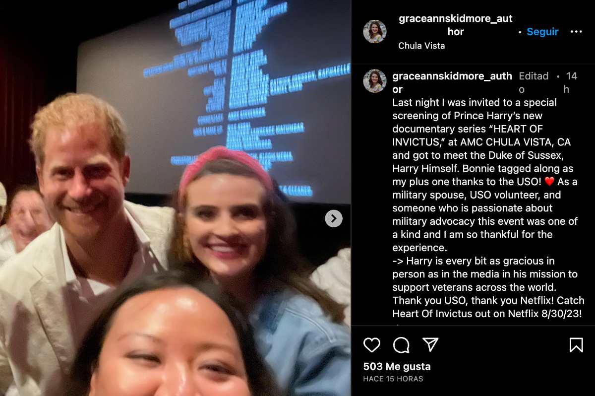 El príncipe Harry en el cine Chula Vista en California presentó su docuserie "Heart of Invictus".