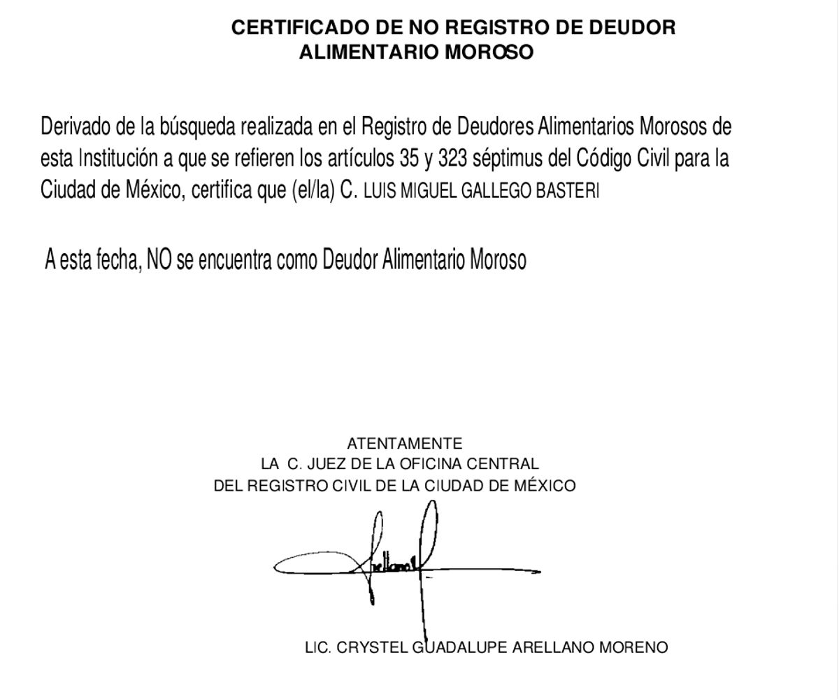Luis Miguel no se encuentra en el registro de deudores de pensión alimenticia de la CDMX desde hace varios meses.