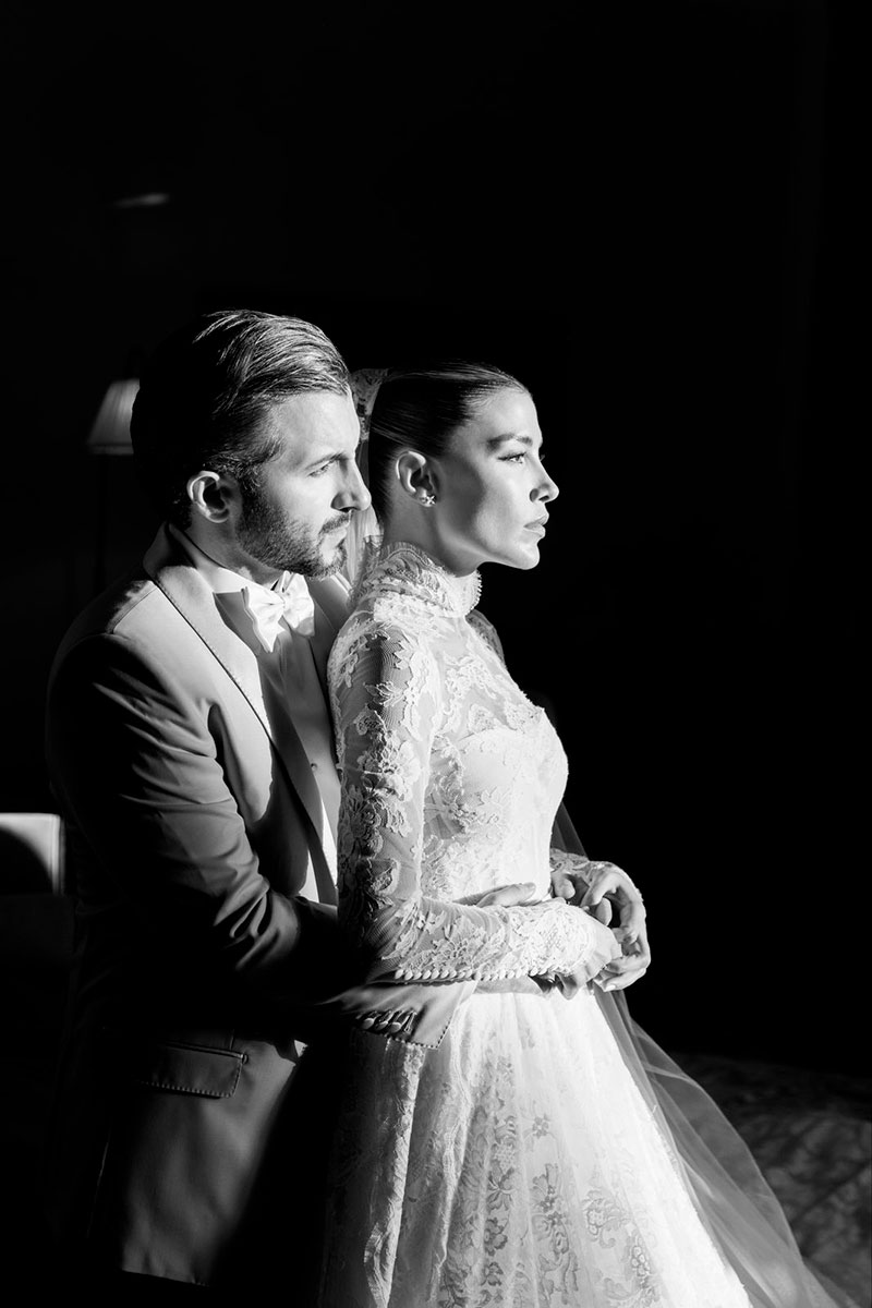 Michelle Salas fue sumamente feliz por tener a sus papás en su boda con Danilo Díazgranados. 