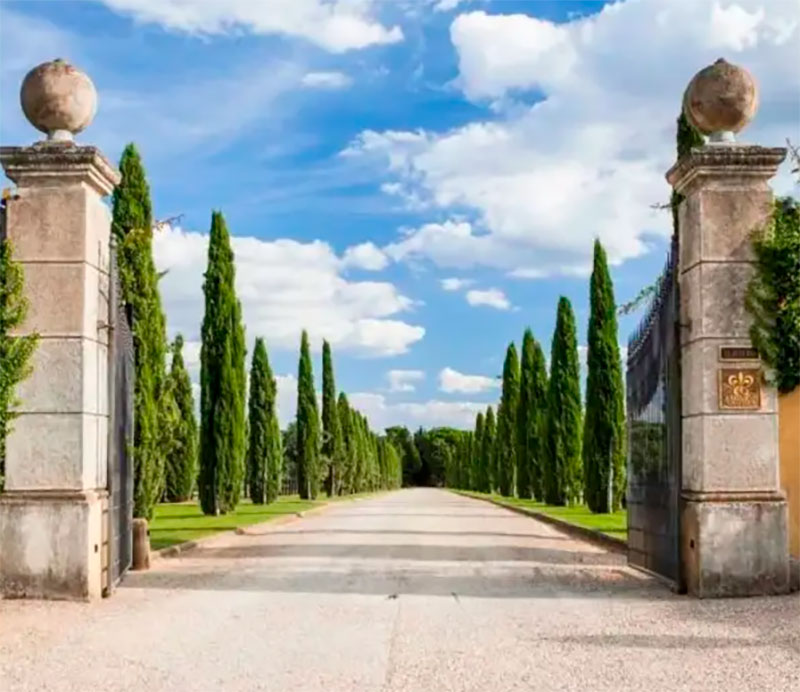 Entrada finca Il Borro.