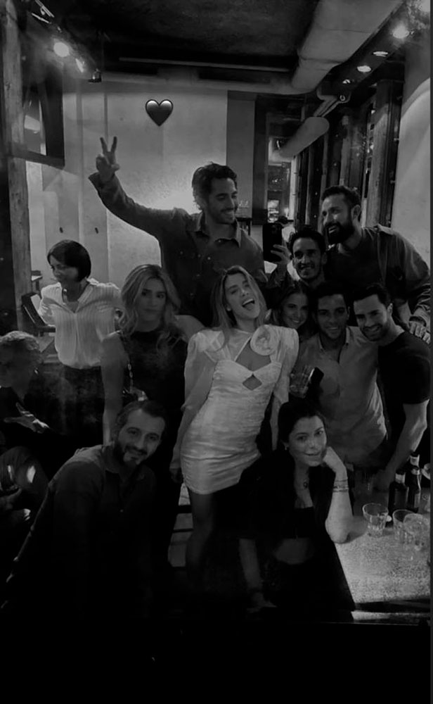 Michelle Salas ya se reencontró con sus amigos en Madrid, previo a su boda.