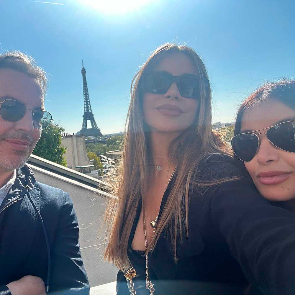 Sofía Vergara se reencontró con Alejandro Asensi en París.