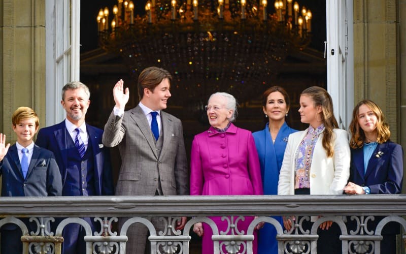 Christian de Dinamarca saludó orgulloso al pueblo danés en lo que es una tradición para la corona de aquel país.