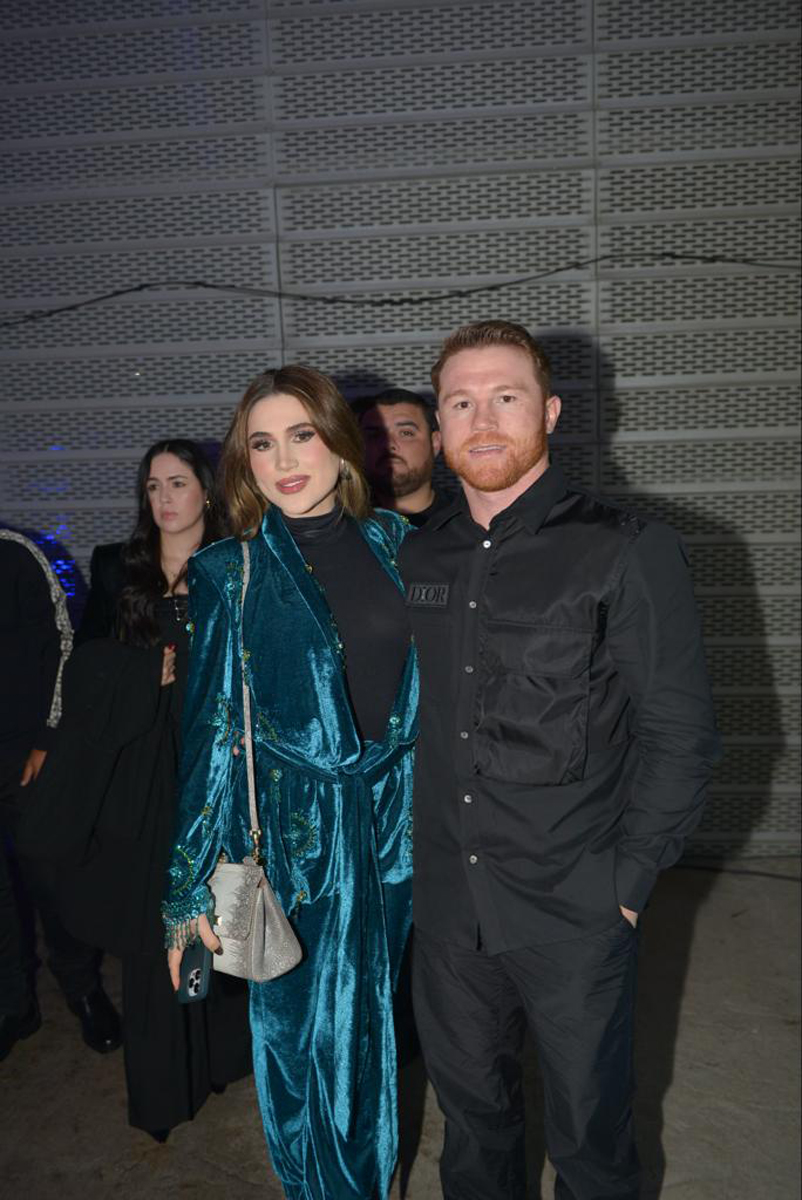 Saúl 'Canelo' Álvarez y su esposa Fernanda Gómez.