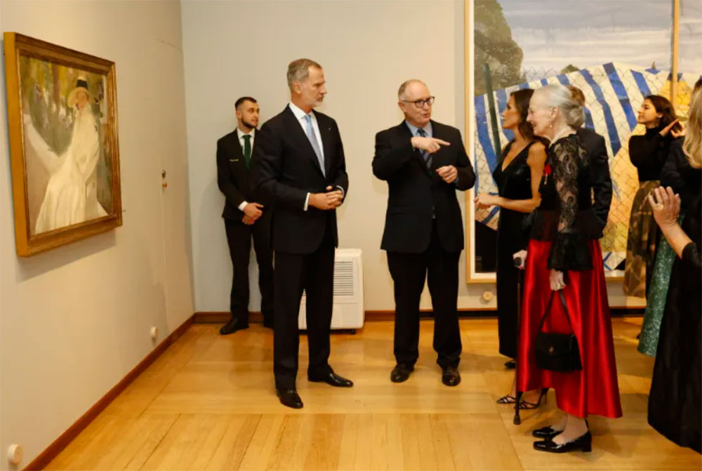 Felipe VI y Letizia inauguraron una exposición muy especial junto a la reina Margarita. 