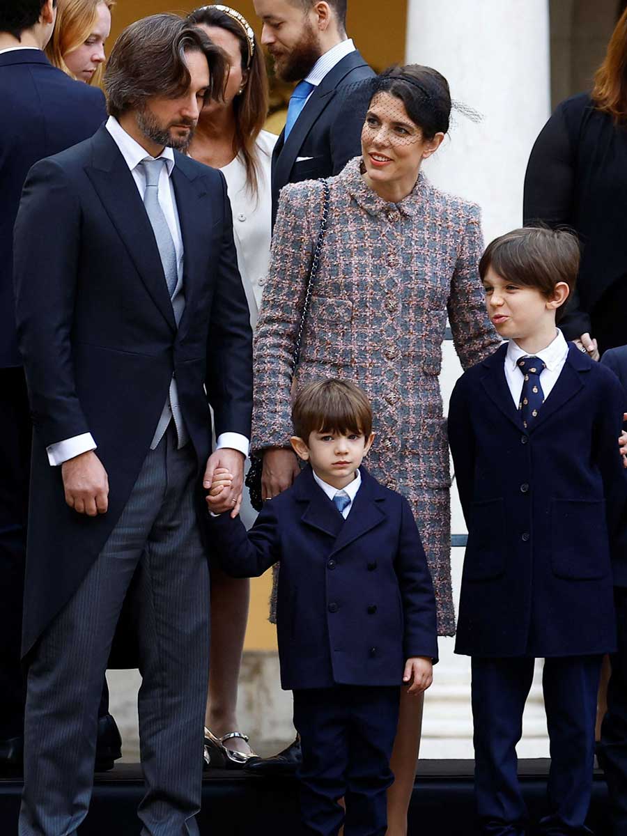 Carolina Casiraghi también es mamá de Raphael, producto de su relación con el comediante Gal Elmaleh.